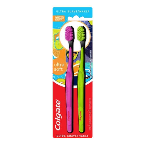 Escova De Dente Colgate Ultra Soft Macia C/2