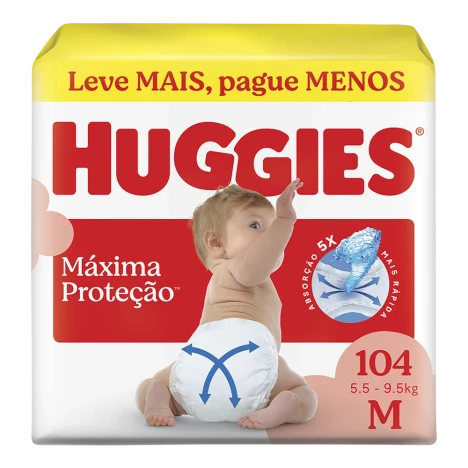 Fralda Huggies Supreme Care Max M C/104