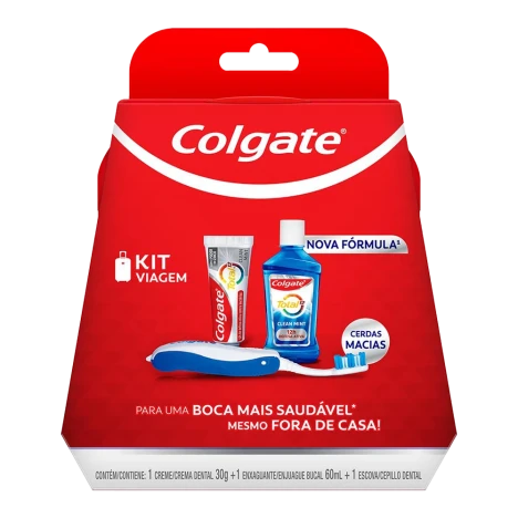Escova De Dente Colgate Kit Viagem Total 12 + C Dent + Enx