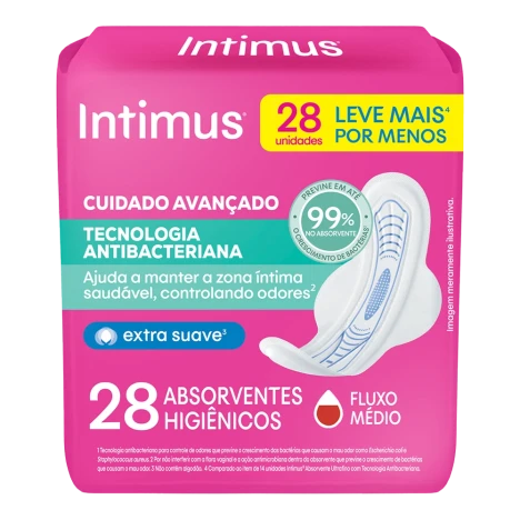 Absorvente Intimus Antibac Ultrafino C/a C/28
