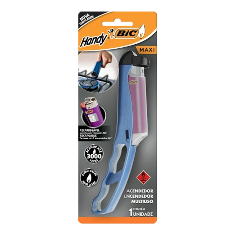 Acendedor Bic Azul Handy J6 1un
