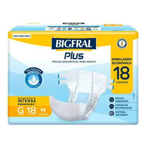 Fralda Bigfral Plus G C/18 Emb. Econ.