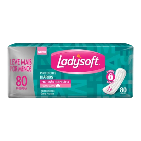 Absorvente Ladysoft Prot Diario Resp Suave S/a C/80 Lv+ Pg-