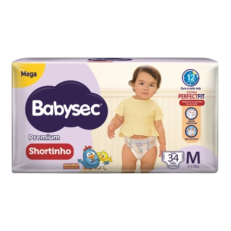 Fralda Babysec Shortinho Mega M C/34