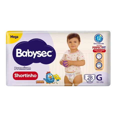 Fralda Babysec Shortinho Mega G C/24