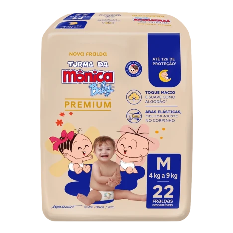 Fralda Turma Da Monica Premium Jumbo M C/22