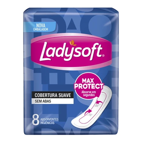Absorvente Ladysoft Normal Suave S/a C/8