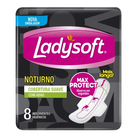 Absorvente Ladysoft Noturno Suave C/a C/8