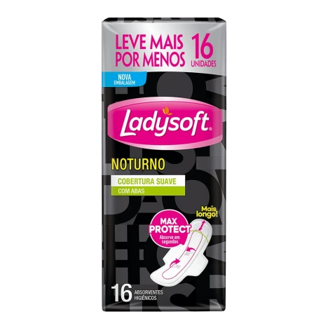 Absorvente Ladysoft Noturno Suave C/a C/16