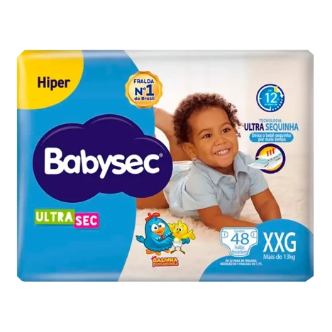 Fralda Babysec Ultra Hiper Xxg C/48