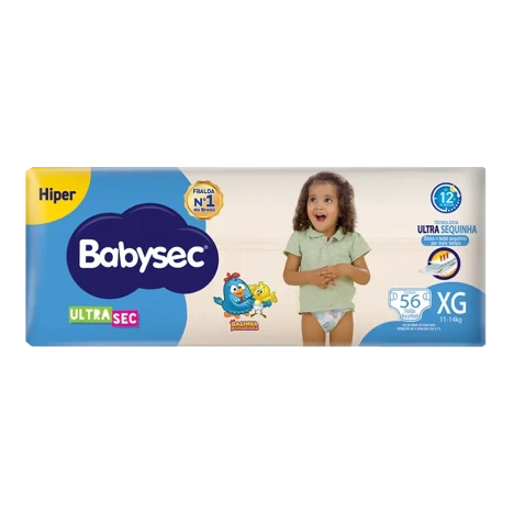 Fralda Babysec Ultra Hiper Xg C/56