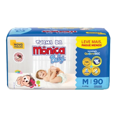 Fralda Turma Da Monica Giga M C/90