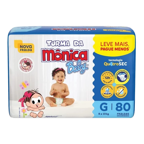 Fralda Turma Da Monica Giga G C/80