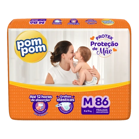 Fralda Pompom Protek Protecao De Mae Hiper M C/86