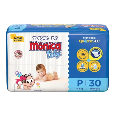 Fralda Turma Da Monica Jumbo P C/30