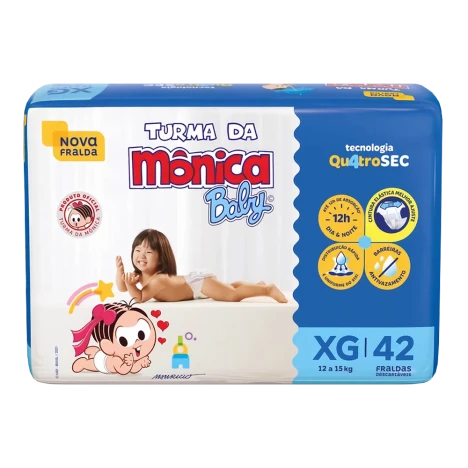 Fralda Turma Da Monica Mega Xg C/42