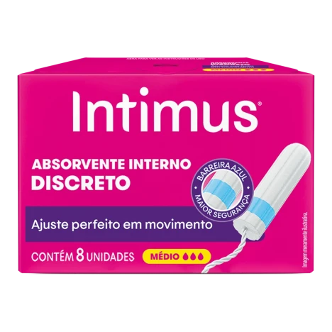 Absorvente Intimus Interno Medio C/8