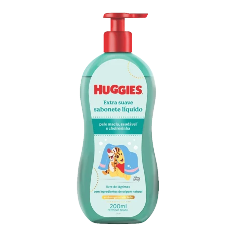 Sabonete Liquido Huggies 200ml Extra Suave