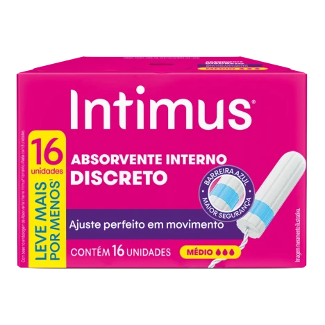 Absorvente Intimus Interno Medio L16 P15