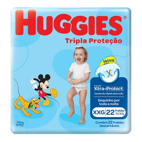 FR.HUGGIES TRI.PROT. JUMBO XXG C/22