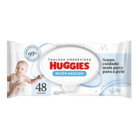 Toalha Umedecida Huggies C/48 Pure Care