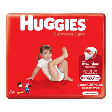 FR.HUGGIES SUPREME CARE MEGA XXG C/26