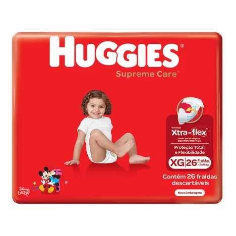 FR.HUGGIES SUPREME CARE MEGA XG C/26