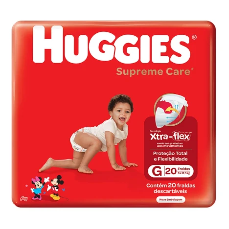 FR.HUGGIES SUPREME CARE JUMBO G C/20
