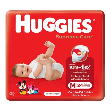 FR.HUGGIES SUPREME CARE JUMBO M C/24