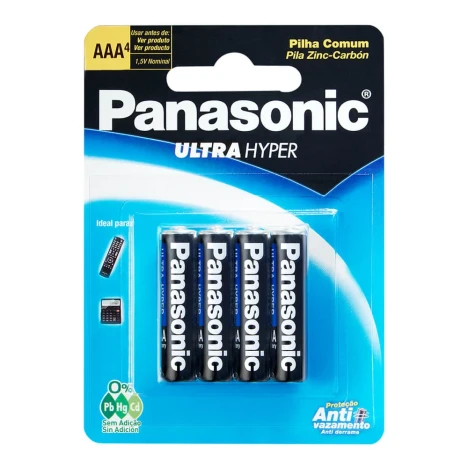 PILHA COMUM AAA C/4 R03UAL/4B400