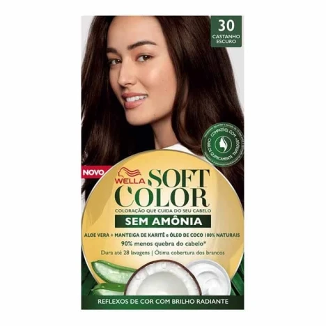 TINT.SOFT COLOR KIT 30 CASTANHO ESCURO