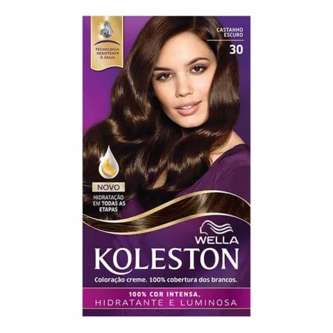 TINT.KOLESTON KIT 30 CASTANHO ESCURO