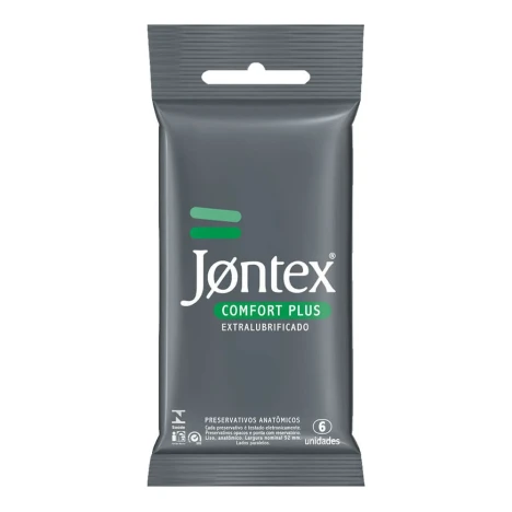 PRES. JONTEX LUBR. CONFORT PLUS C/6