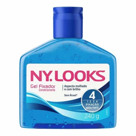 GEL FIX.NYLOOKS 240G AZUL MEGA FORTE