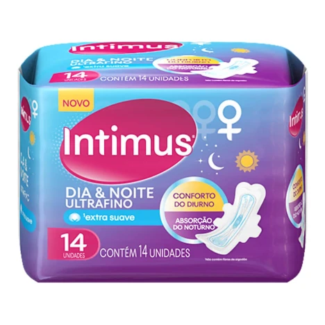 ABS.INTIMUS DIA&NOITE ULTRAFINO SUAVE C/14