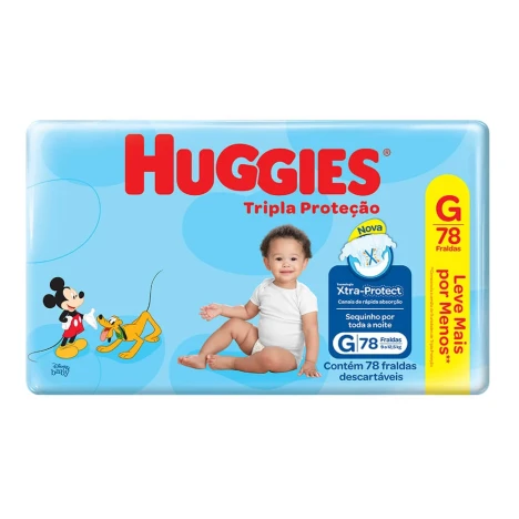 FR.HUGGIES TRI.PROT. HIPER G C/78