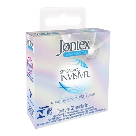 PRES. JONTEX LUBR.SENSACAO INVISIVEL C/2