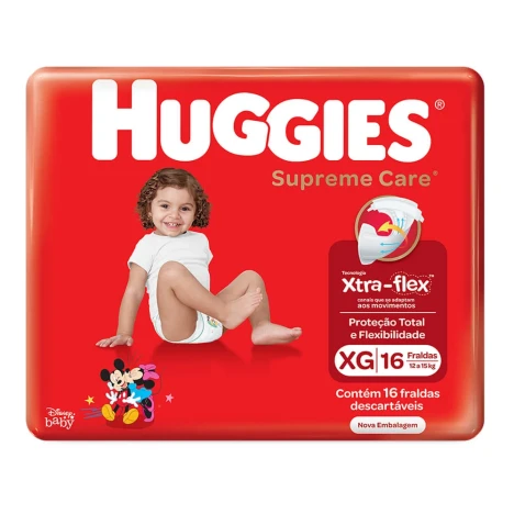 FR.HUGGIES SUPREME CARE JUMBO XG C/16