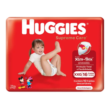 FR.HUGGIES SUPREME CARE JUMBO XXG C/16