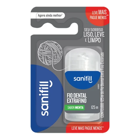 FIO DENTAL SANIFIL 125M LV.MAIS PG.MENOS