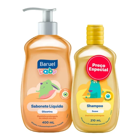 PROMO SAB.LIQ400ML SH210ML BARUEL BABY SUAVE