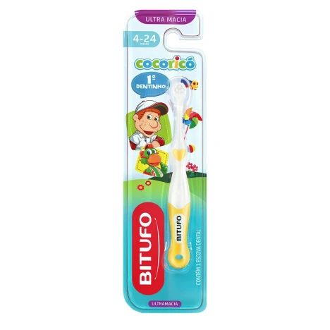 ED.BITUFO COCORICO 1 DENTINHO ULTRA MACIA 4 A 24 MESES