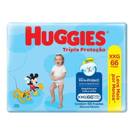 FR.HUGGIES TRI.PROT. HIPER XXG C/66