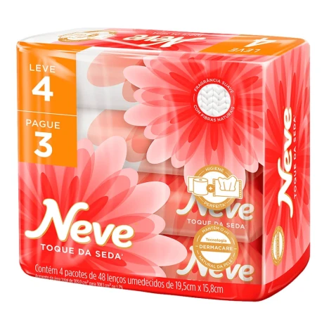 LENC.UMED.NEVE C/48 TOQUE DE SEDA LV4 PG3