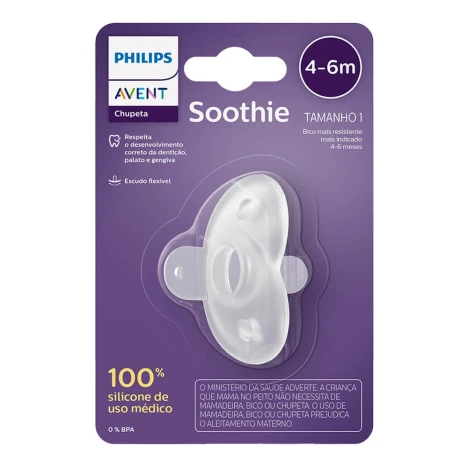 CHUP.AVENT SOOTHIE 4 A 6 MESES NEUTRA