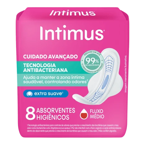 Absorvente Intimus Antibac Ultrafino C/a C/08