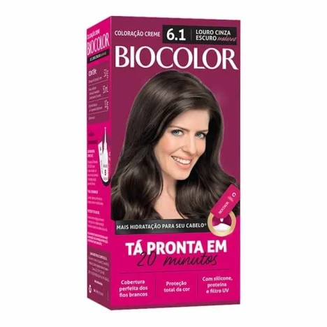 TINT.BIOCOLOR KIT 6.1 CINZA ESCURO