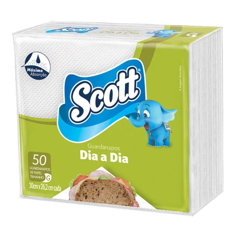 GUARDANAPO SCOTT DIA A DIA C/50 FM