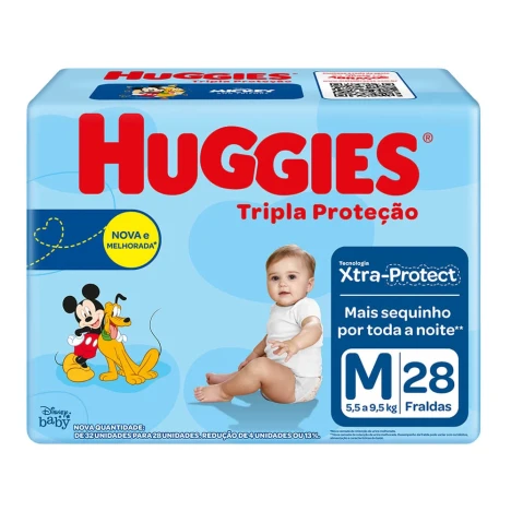 FR.HUGGIES TRI.PROT. JUMBO M C/28
