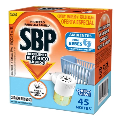 SBP ELETRICO APARELHO + REFIL 35ML CHEIRO SUAVE